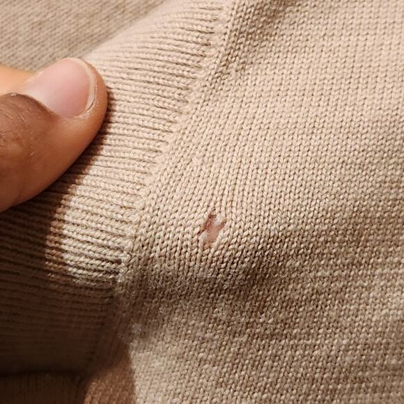 The Reset R Label Women’s Medium 100% Wool Beige Cropped Neutral Sweater - Picture 8 of 11